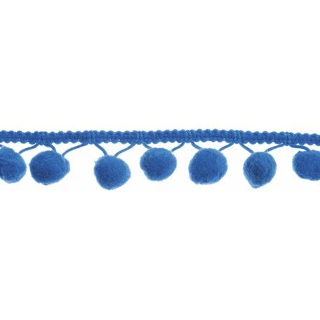 Essential Trimmings Pom Pom Trim - 20mm (Blue) Per metre
