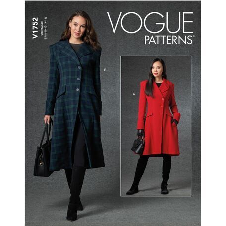 Vogue Pattern V1752 Misses Coat