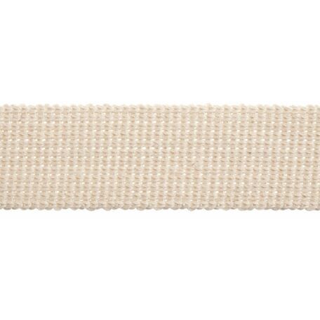Essential Trimmings Cotton & Acrylic Webbing Tape - 40mm (Natural) Per metre