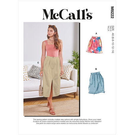 McCall's Pattern M8222 Misses' Skirts