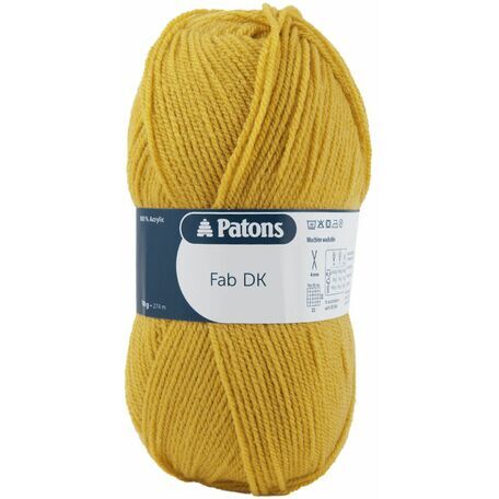 Patons Fab Double Knitting Yarn (100g) - Gold (Pack of 10)