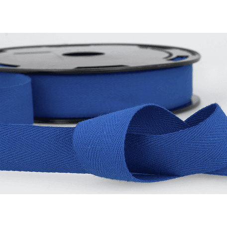 Stephanoise: Cotton Twill Tape: 20mm: Royal Blue: Per Metre