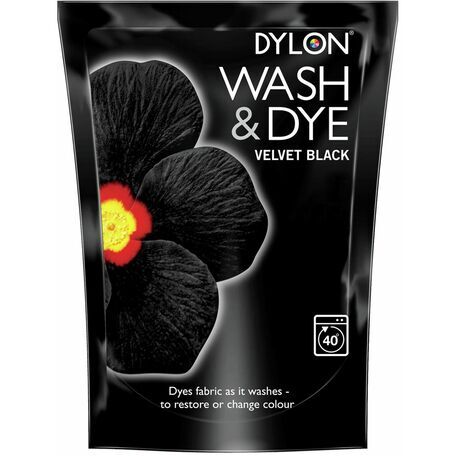 Dylon Colour Restore Fabric Wash & Dye - Velvet Black