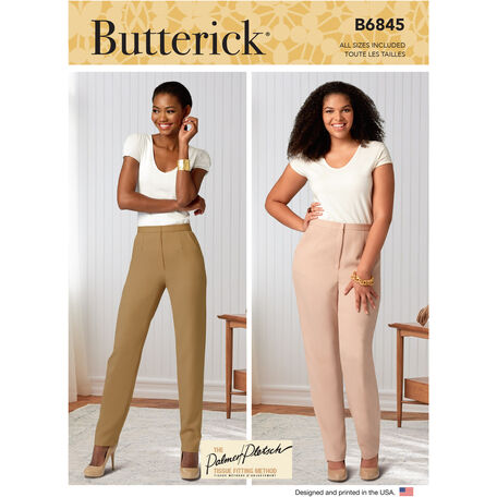 Butterick Pattern B6845 Women's Tapered Pants