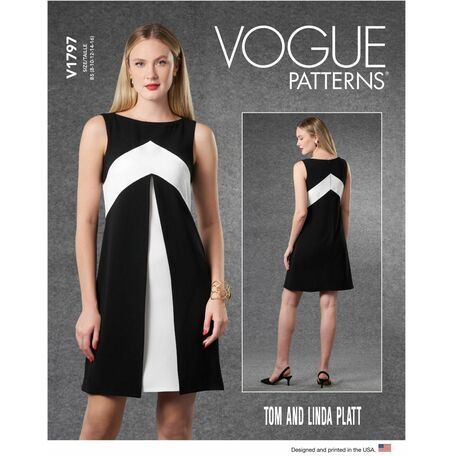 Vogue Pattern V1797 Women's Dress