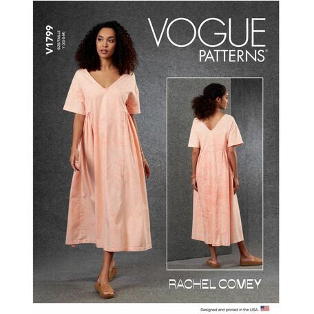 Vogue Pattern V1799 Women's Dresses