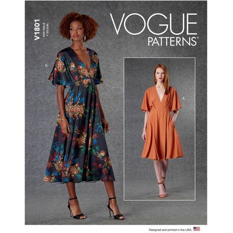 Vogue Pattern V1801 Women's Dress