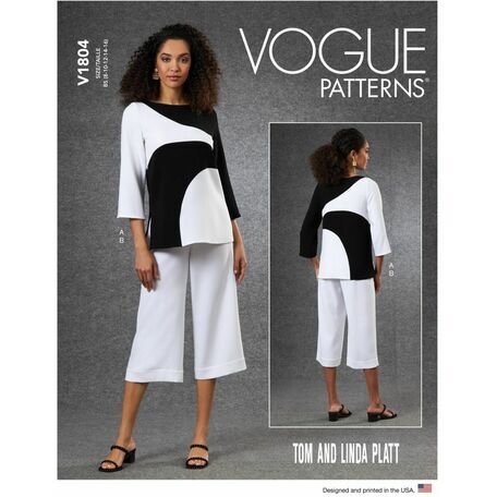 Vogue Pattern V1804 Women's Tunic & Pants