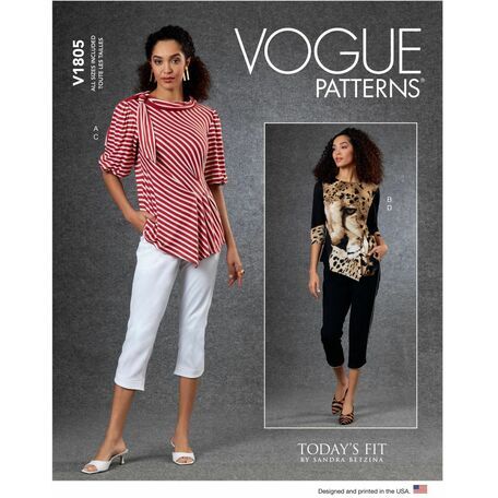 Vogue Pattern V1805 Women's Tunic & Pants