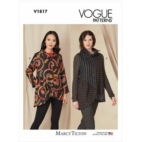 Vogue Pattern V1817 Women's Jacket & Vest