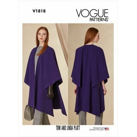 Vogue Pattern V1818 Women's Cape