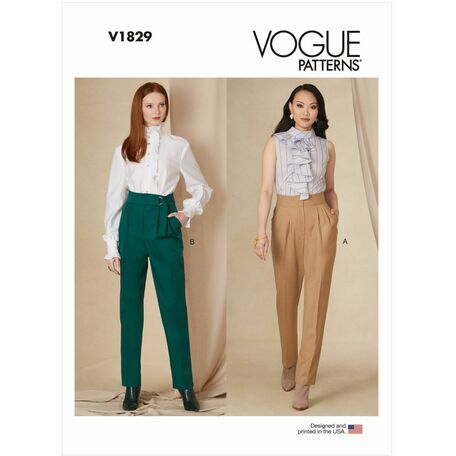 Vogue Pattern V1829 Women's Petite Pants