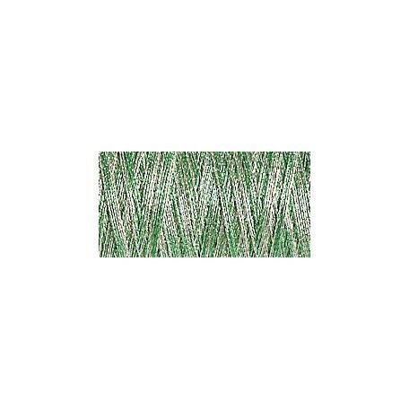 Gutermann Sulky Metallic Thread: 200m: Col. 7025 (Silver/Green) - Pack of 5