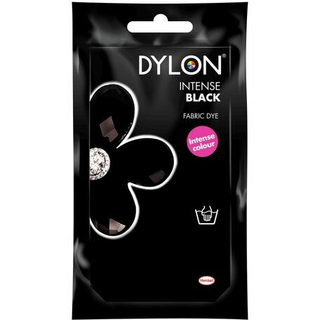 Dylon Colour Restore Fabric Hand Dye - Intense Black (50g)