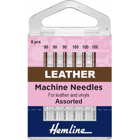 Hemline Leather Sewing Machine Needles - Mixed (6 Pieces) - 5 Packs