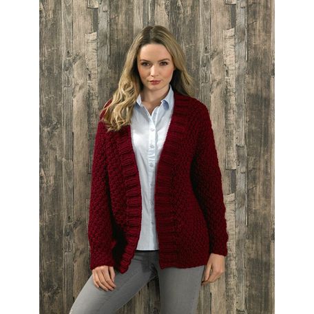 James C Brett JB579 Chunky Knitting Pattern - Ladies Cardigan