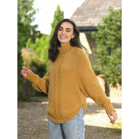 James C Brett JB750 Chunky Knitting Pattern - Ladies Sweater