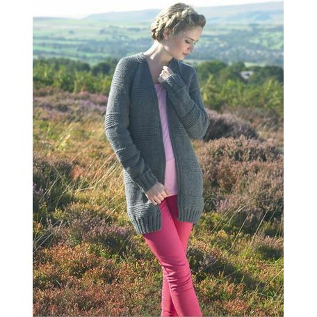 James C Brett JB268 Chunky Knitting Pattern - Ladies Cardigan
