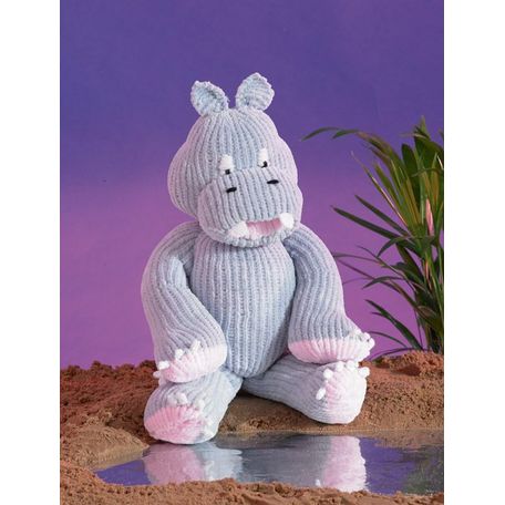 James C Brett JB457 Chunky Knitting Pattern - Hippo