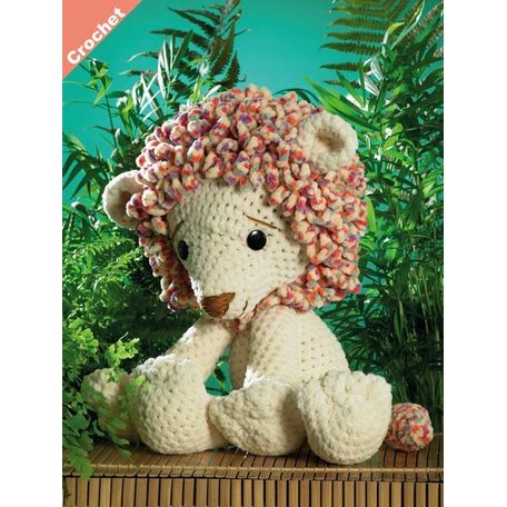 James C Brett JB402 Chunky Crochet Pattern - Lion