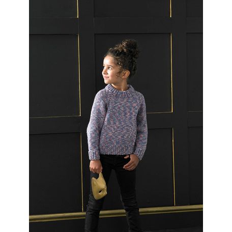James C Brett JB723 Chunky Knitting Pattern - Girls Sweater