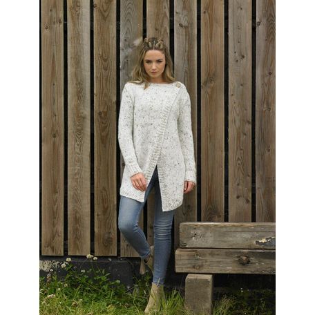 James C Brett JB640 Chunky Knitting Pattern - Ladies Long Cardigan