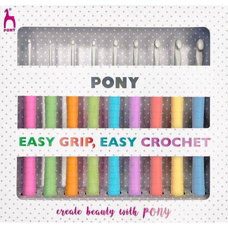 Pony Easy grip Crochet hook set