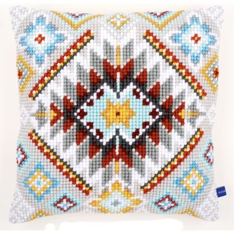 Cross stitch cushion Cover 'Ethnic'