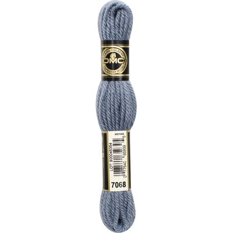 DMC Tapestry Wool: 10 x 8m: Skeins: Metallic Steel (7068)