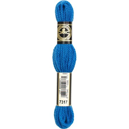 DMC Tapestry Wool: 10 x 8m: Skeins: Metallic Gentian Blue (7317)