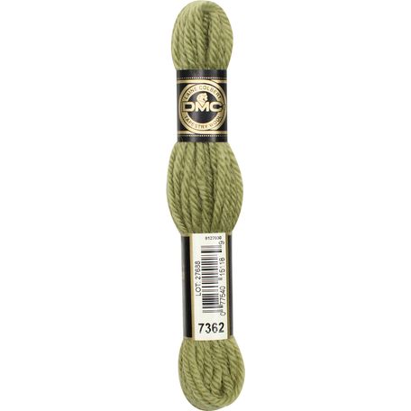 DMC Tapestry Wool: 10 x 8m: Skeins: Deep Olive (7362)