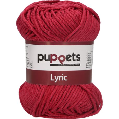 Puppets: Lyric No. 8: 50g (70m): Cherry Red - Pack of 10