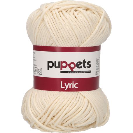 Puppets: Lyric No. 8: 50g (70m): Cream - Pack of 10