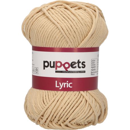 Puppets: Lyric No. 8: 50g (70m): Beige - Pack of 10