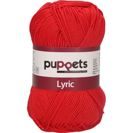Puppets: Lyric No. 8: 50g (70m): Red - Pack of 10