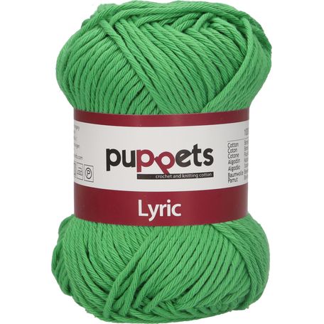 Puppets: Lyric No. 8: 50g (70m): Green - Pack of 10
