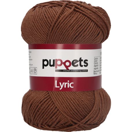 Puppets: Lyric No. 8: 50g (70m): Brown - Pack of 10