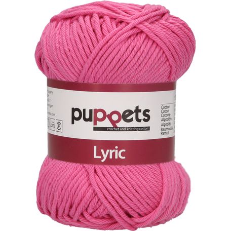 Puppets: Lyric No. 8: 50g (70m): Pink - Pack of 10
