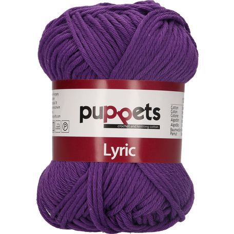 Puppets: Lyric No. 8: 50g (70m): Purple - Pack of 10