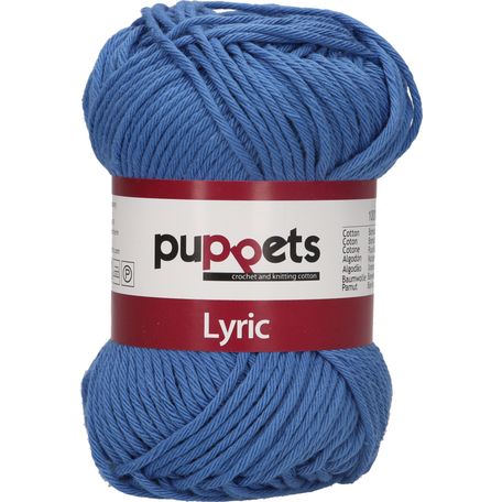 Puppets: Lyric No. 8: 50g (70m): Mid Blue - Pack of 10