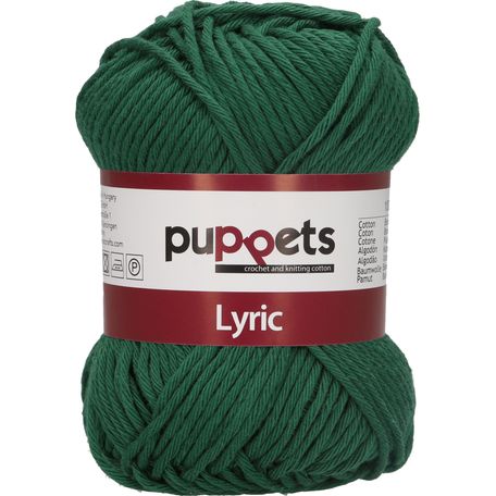 Puppets: Lyric No. 8: 50g (70m): Bottle Green - Pack of 10