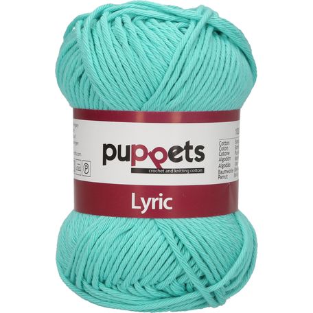 Puppets: Lyric No. 8: 50g (70m): Aqua - Pack of 10