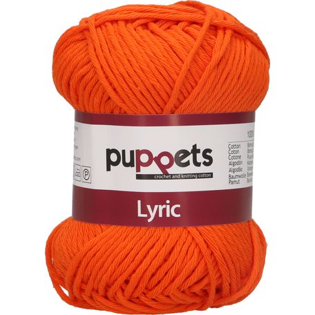 Puppets: Lyric No. 8: 50g (70m): Orange - Pack of 10