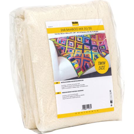 Vlieseline Wadding: Bamboo 268: Mix 50/50: Pre-Pack: Twin Size: 183cm x 228cm