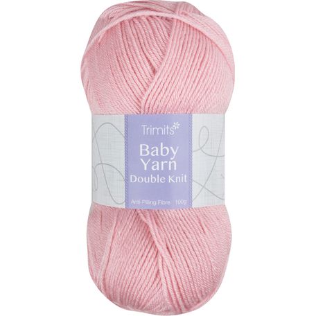 Trimits Knitting Yarn: Baby: Double Knitting: 6 x 100g: Baby Pink