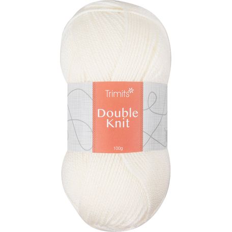 Trimits Knitting Yarn: Double Knitting: 6 x 100g: Ecru