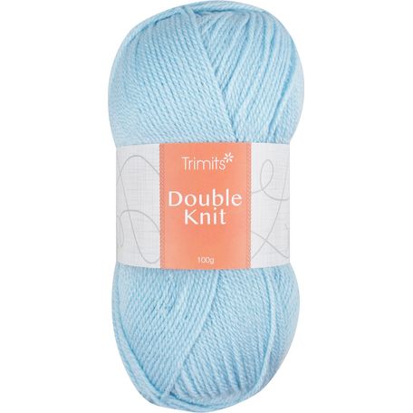Trimits Knitting Yarn: Double Knitting: 6 x 100g: Light Blue