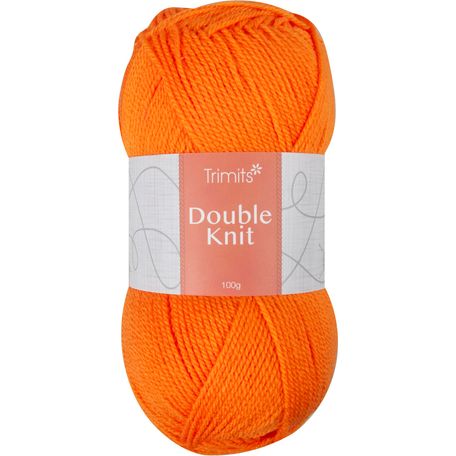 Trimits Knitting Yarn: Double Knitting: 6 x 100g: Orange