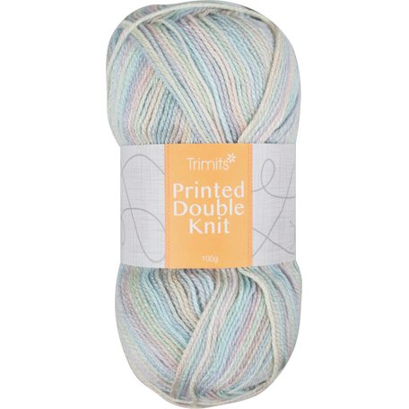 Trimits Knitting Yarn: Print: Double Knitting: 6 x 100g: Pastel