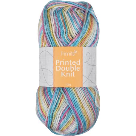 Trimits Knitting Yarn: Print: Double Knitting: 6 x 100g: Colour Burst